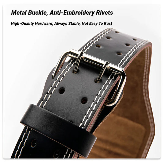 Cowhide Weightlifting Belt