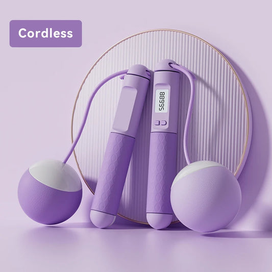 Digital Counting Cordless Ropeless Skipping Rope