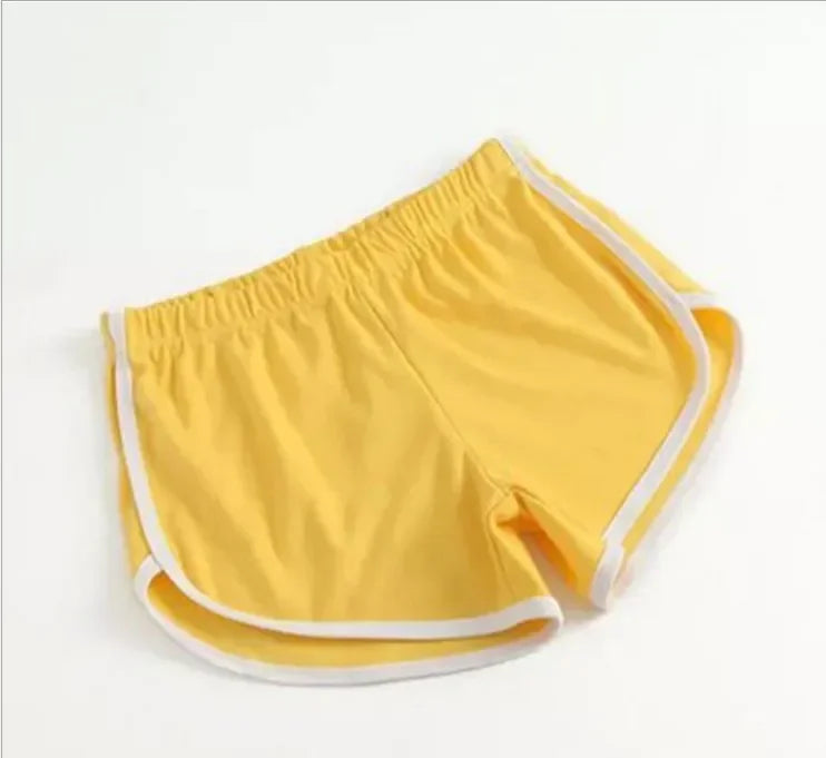 New Fashion Sports Shorts Women Home Casual Hot Pants Solid Color Yoga Fitness Running Beach Pants Candy Color Sweatpants