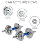 Adjustable Dumbbell Kit Barbell and Weights Discs 20kg