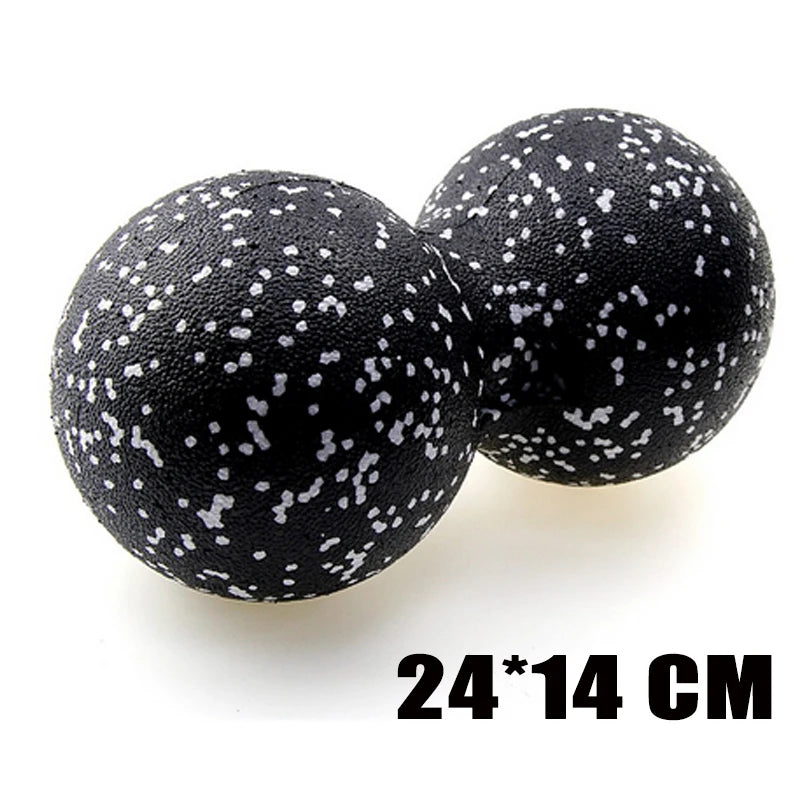 Peanut Fitness Massage Ball Set Yoga Roller Double Lacrosse Mobility Ball for Myofascial Physical Therapy Deep Tissue Massage