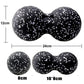 Peanut Fitness Massage Ball Set Yoga Roller Double Lacrosse Mobility Ball for Myofascial Physical Therapy Deep Tissue Massage