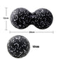 Peanut Fitness Massage Ball Set Yoga Roller Double Lacrosse Mobility Ball for Myofascial Physical Therapy Deep Tissue Massage