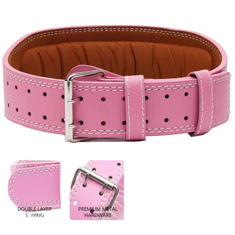 UV layered Leather Weightlifting Belt