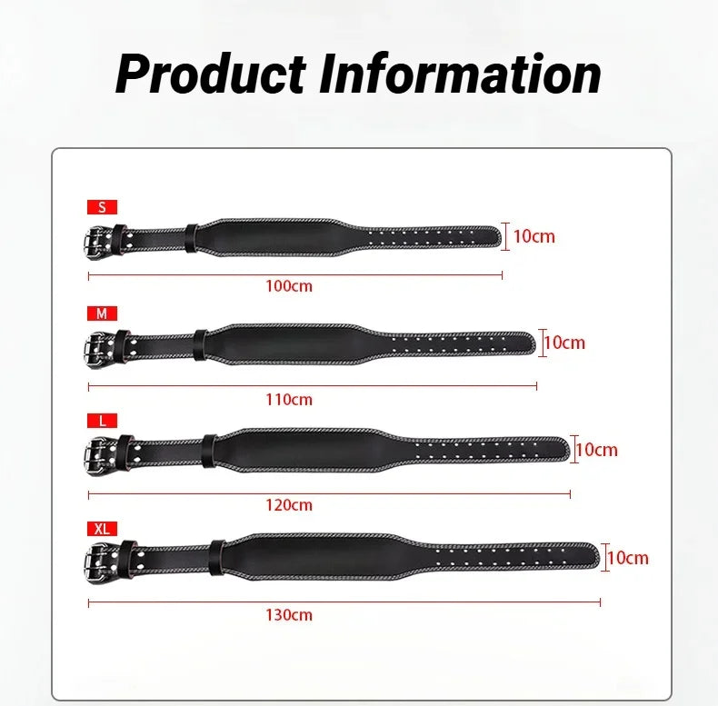 Cowhide Weightlifting Belt