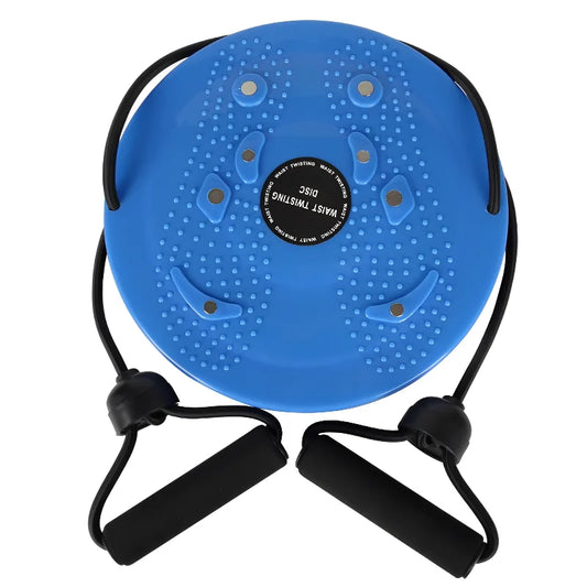 360° Rotating Twist Exercise Board with Elastic Rope & Non-Slip Base