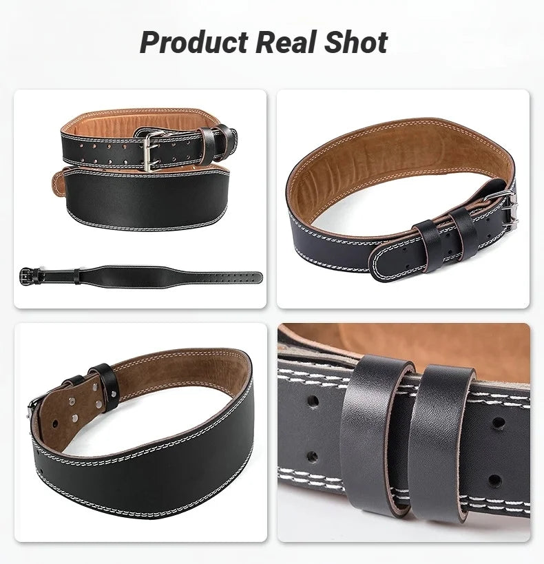 Cowhide Weightlifting Belt