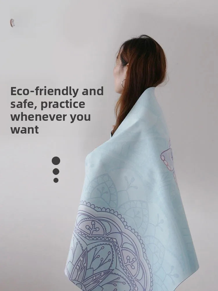 Ultra-Thin Portable Suede Yoga Mat l