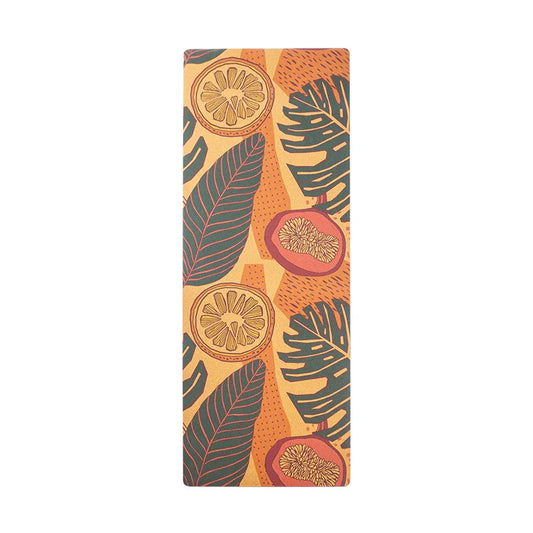 Rubber Cork Printed Yoga Mat