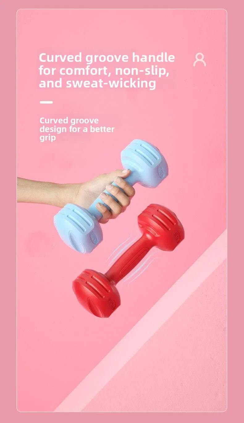 Rubber Coated  Iron Dumbbells