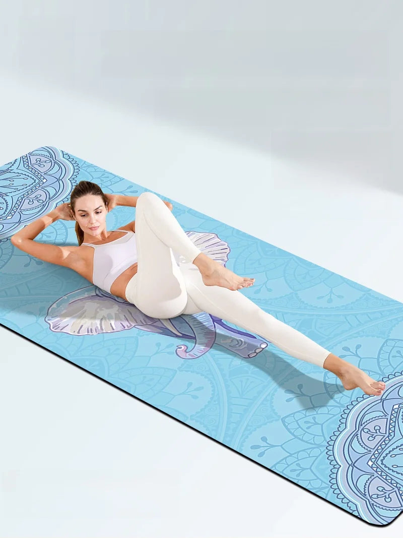 Ultra-Thin Portable Suede Yoga Mat l