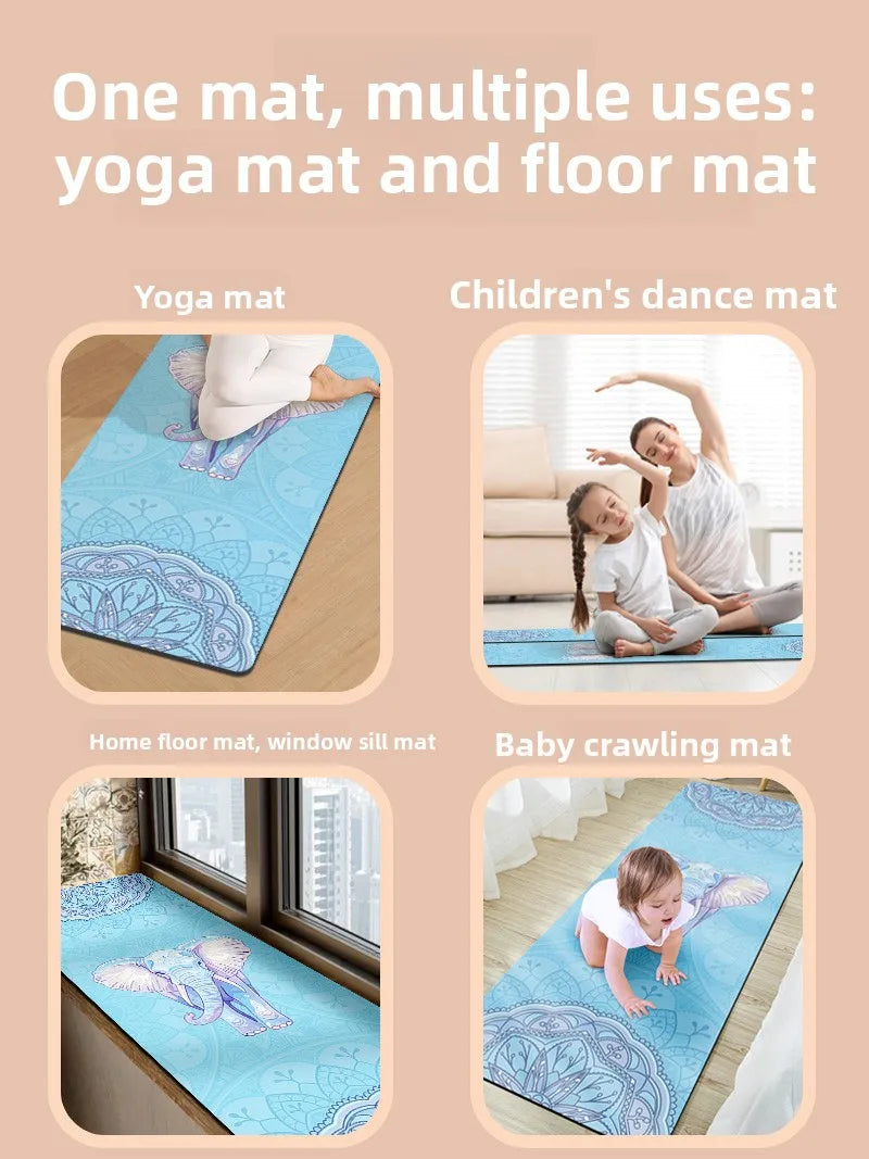 Ultra-Thin Portable Suede Yoga Mat l