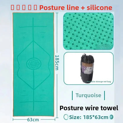 Thickened Non-Slip Yoga Mat Towel Professional Yoga Blanket Lightweight Portable Exercise Equipment Chinese Brand AE Stock