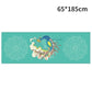 185*63cm Fleece Printed Yoga Towel Sweat Absorbent Non-Slip Cloth Fitness Mat Cover Ultra-thin Folding Cushion Exercise Pilates