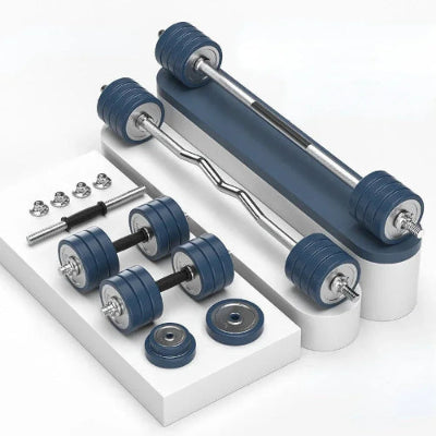 Dumbbell &amp; Barbell Dual-Use Fitness Set