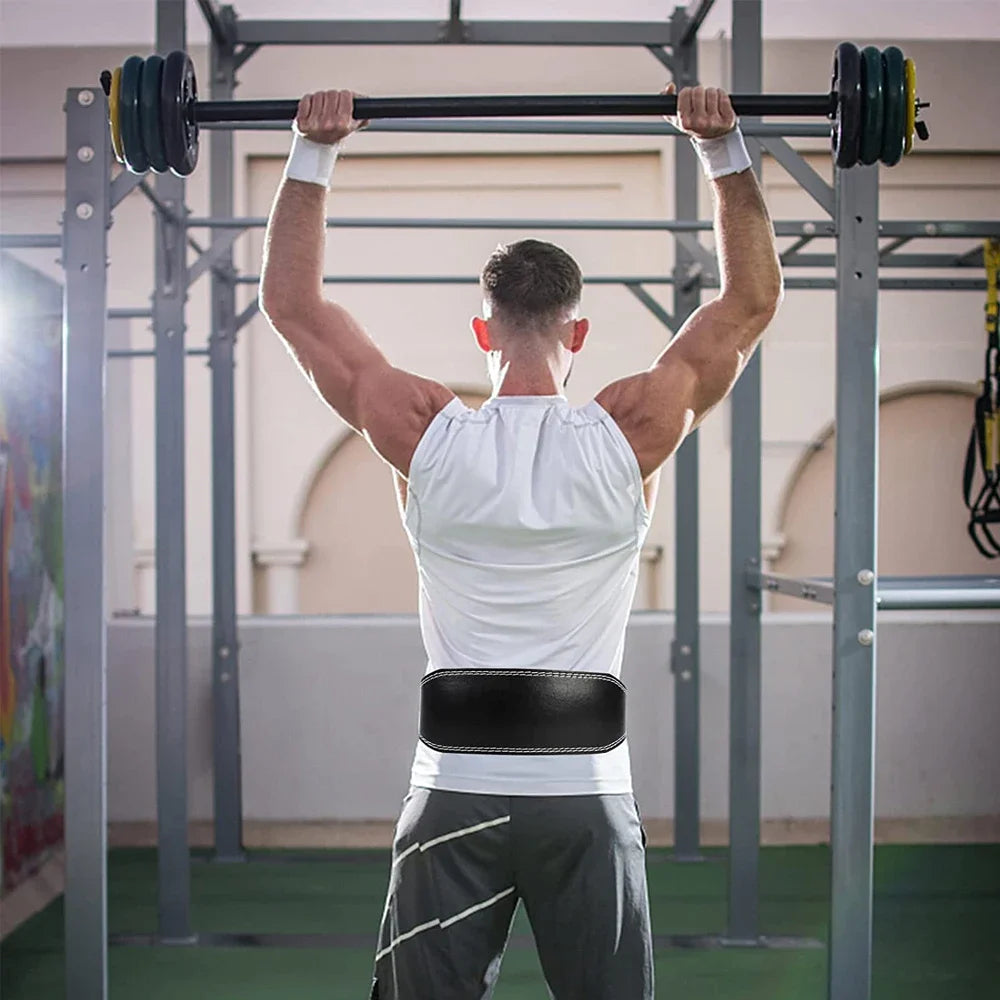 UV layered Leather Weightlifting Belt