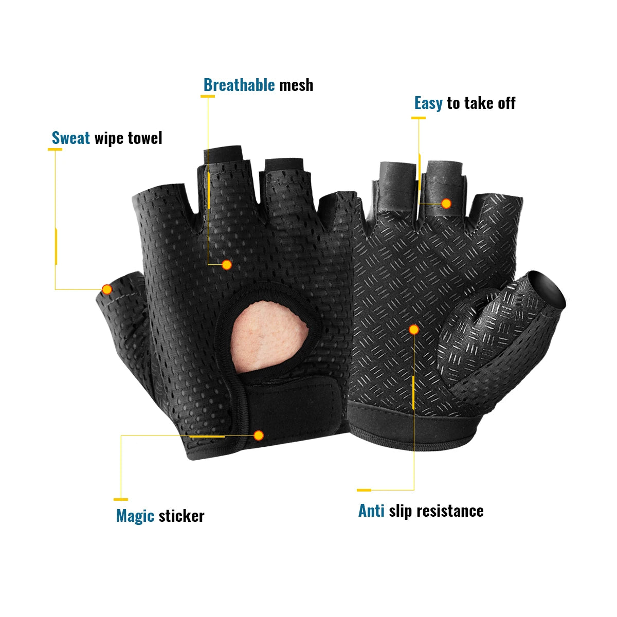 Half Finger Gym Gloves