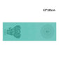 185*63cm Fleece Printed Yoga Towel Sweat Absorbent Non-Slip Cloth Fitness Mat Cover Ultra-thin Folding Cushion Exercise Pilates