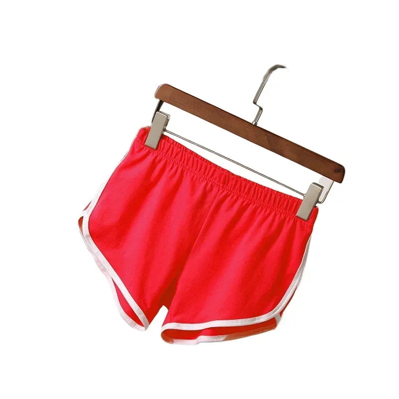 New Fashion Sports Shorts Women Home Casual Hot Pants Solid Color Yoga Fitness Running Beach Pants Candy Color Sweatpants