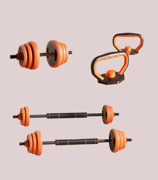 Adjustable Dumbbell Kettlebell Barbell Set