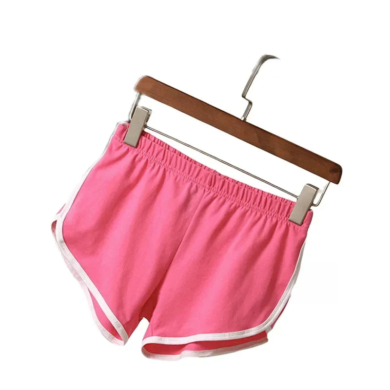 New Fashion Sports Shorts Women Home Casual Hot Pants Solid Color Yoga Fitness Running Beach Pants Candy Color Sweatpants