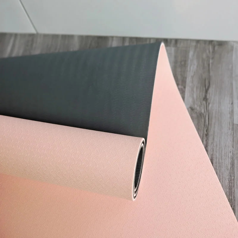 White Thiened TPE Yoga Mat