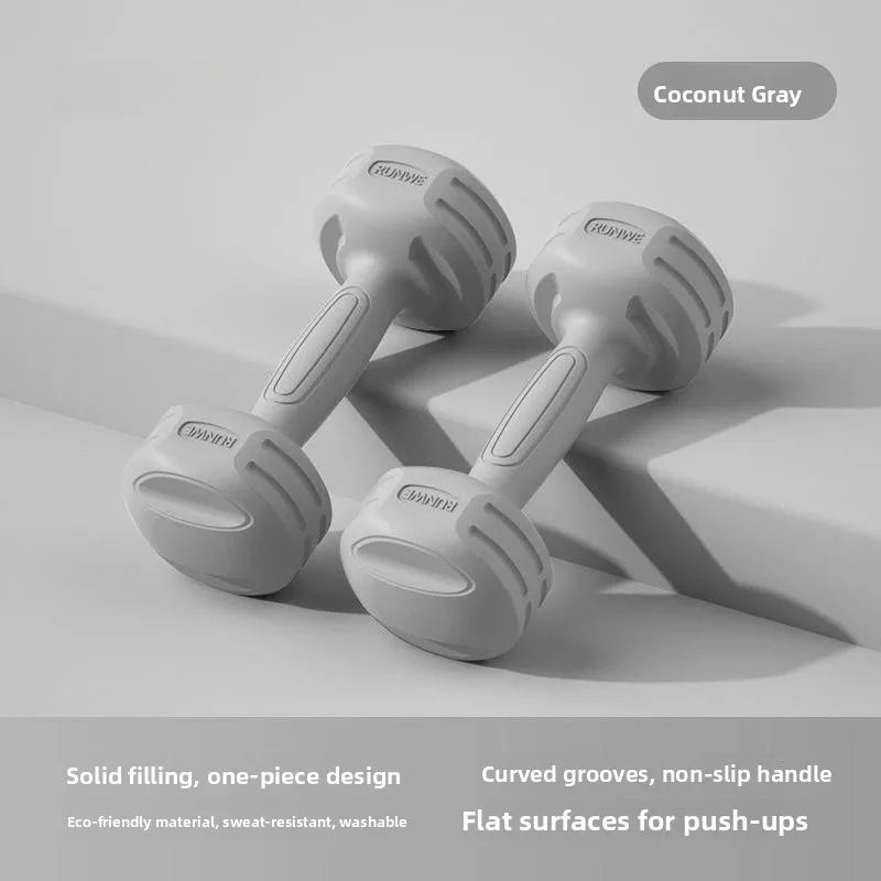 Rubber Coated  Iron Dumbbells