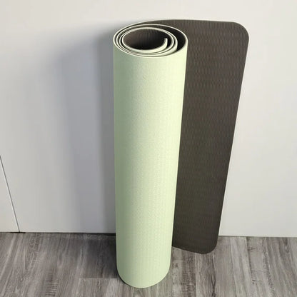 White Thiened TPE Yoga Mat
