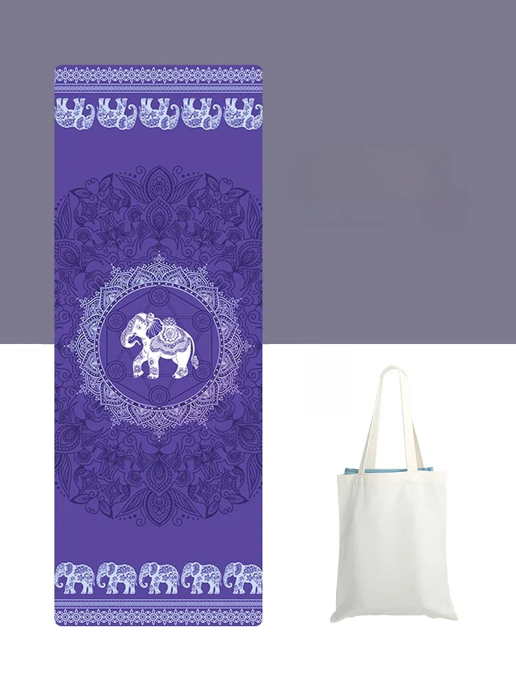 Ultra-Thin Portable Suede Yoga Mat l
