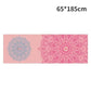 185*63cm Fleece Printed Yoga Towel Sweat Absorbent Non-Slip Cloth Fitness Mat Cover Ultra-thin Folding Cushion Exercise Pilates
