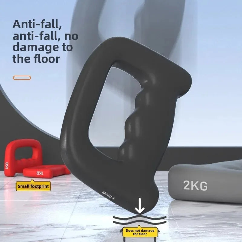 0.5~2kg 2 Pieces/Set Dumbbells Set Weight Movement Home Gym Training for Women Men Adult Child Adjustable Dumbbell Kettlebell